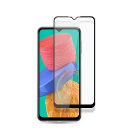mocolo 9H Full Glue Silk Print Tempered Glass Film For Samsung Galaxy M33 (Black)
