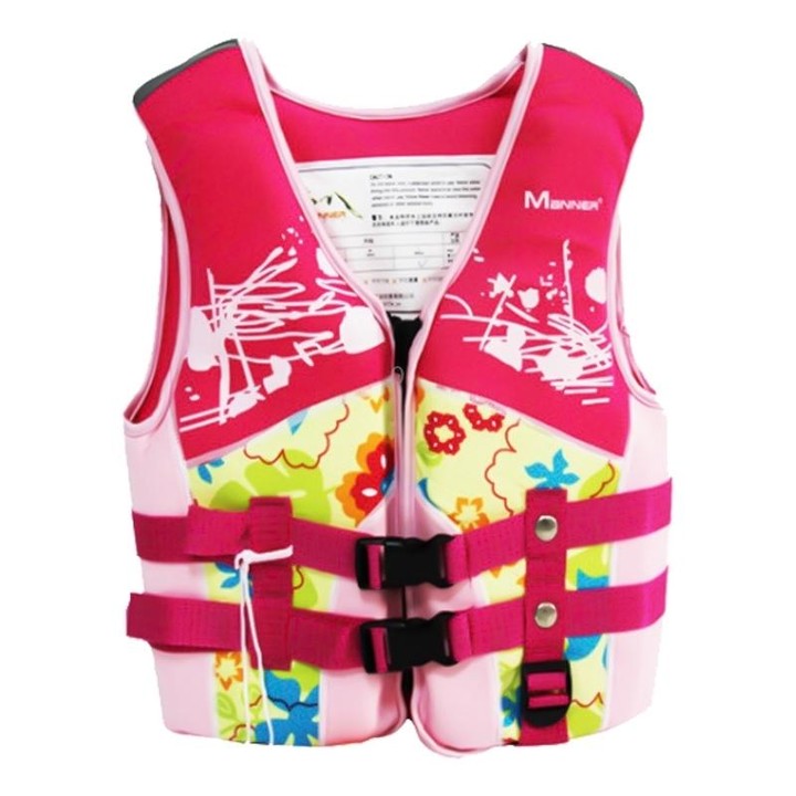 MANNER QP2014 Children Buoyancy Aid Swim Jacket Snorkeling Vest, Size:L(Pink)
