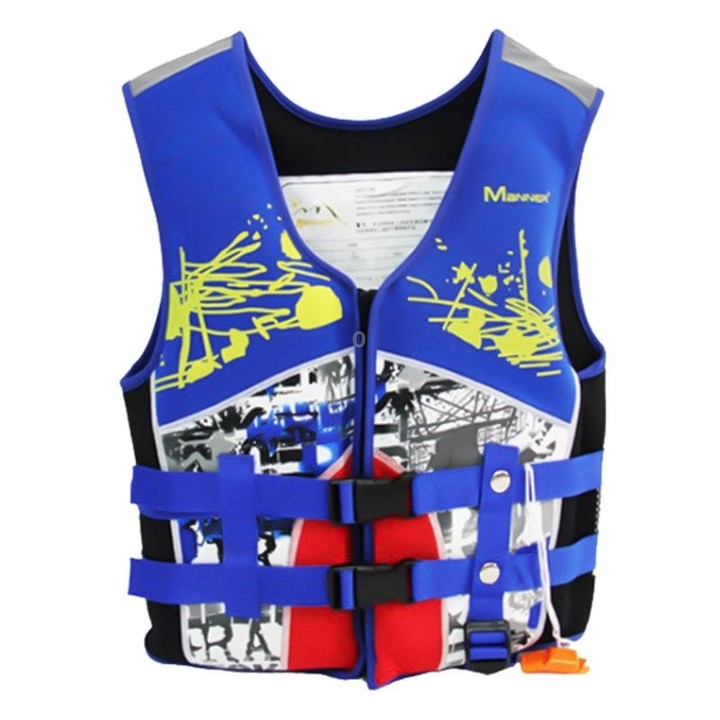MANNER QP2014 Children Buoyancy Aid Swim Jacket Snorkeling Vest, Size:L(Blue)