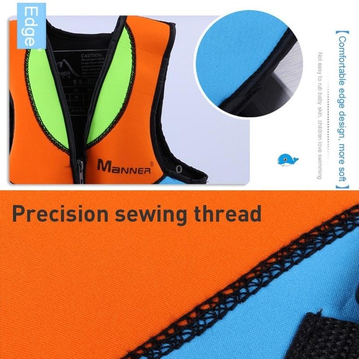 MANNER QP2007 Children Buoyancy Vest Swimming Aid Life Jacket, Size:L