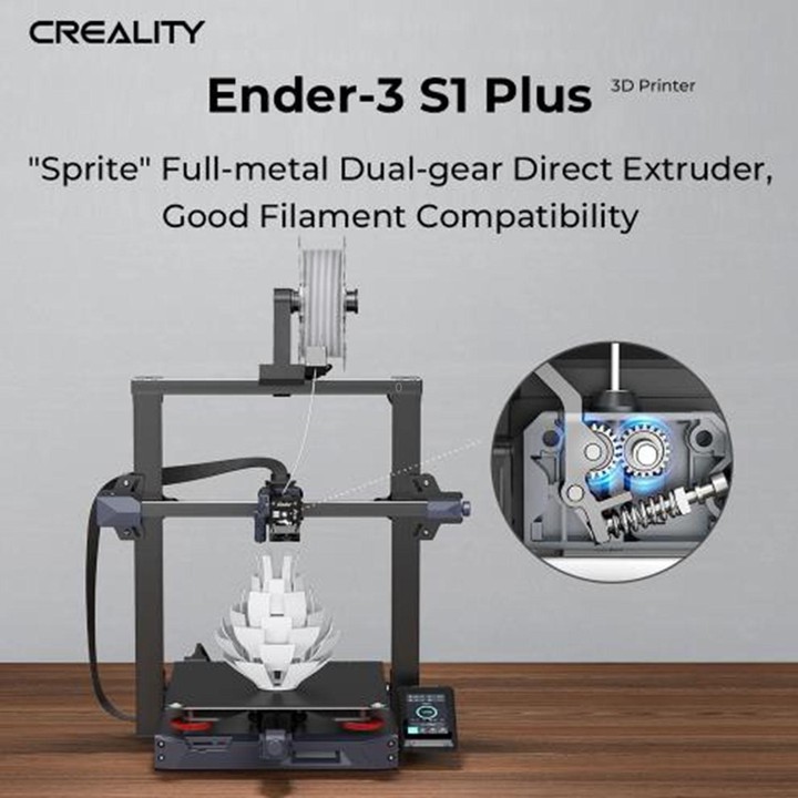 Creality Ender-3 S1 Plus Full-metal Dual-gear Larger-size 3D Printer EU Plug