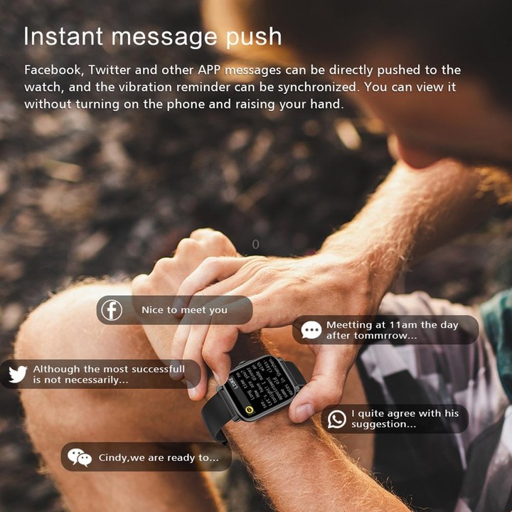 G30 1.69 inch TFT Screen Smart Watch, TPU Bnad IP67 Waterproof Support Bluetooth Call / Multiple Sports Modes(Black)