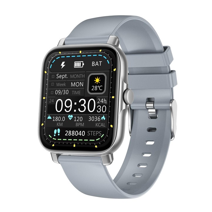 G30 1.69 inch TFT Screen Smart Watch, TPU Bnad IP67 Waterproof Support Bluetooth Call / Multiple Sports Modes(Silver)