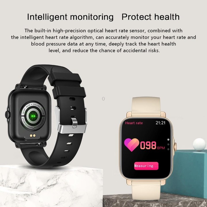 G30 1.69 inch TFT Screen Smart Watch, TPU Bnad IP67 Waterproof Support Bluetooth Call / Multiple Sports Modes(Gold)