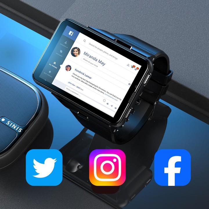 S999 2.88 inch TFT Screen 4G Smart Watch, Android 11 4GB+64GB(Black)