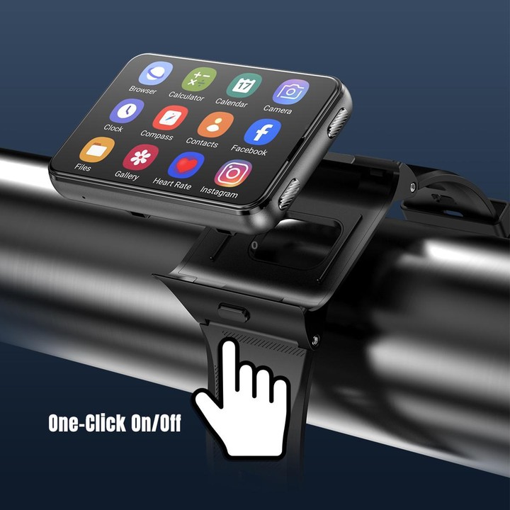 S999 2.88 inch TFT Screen 4G Smart Watch, Android 11 4GB+64GB(Black)
