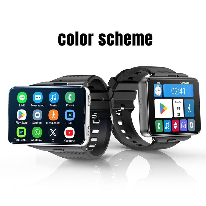 S999 2.88 inch TFT Screen 4G Smart Watch, Android 11 4GB+64GB(Black)