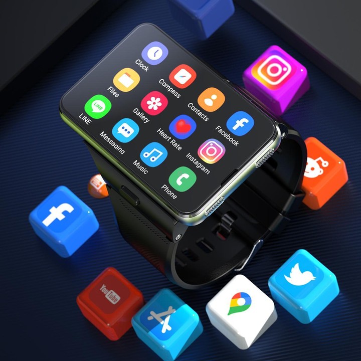 S999 2.88 inch TFT Screen 4G Smart Watch, Android 11 4GB+64GB(Black)