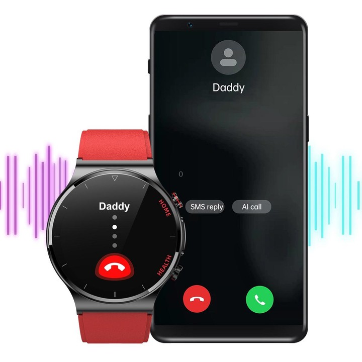 E300 1.32 Inch Screen TPU Watch Strap Smart Health Watch Supports Body Temperature Monitoring, ECG monitoring blood pressure(Bla