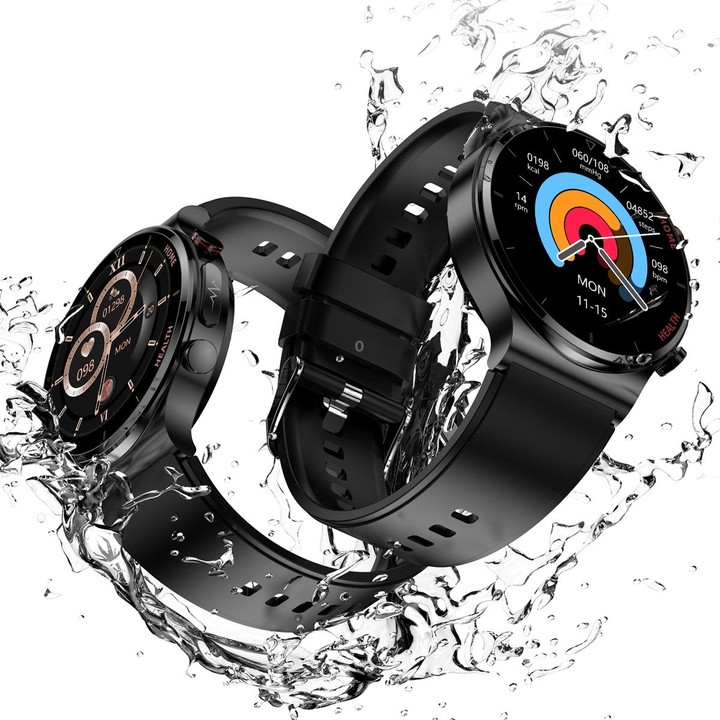 E300 1.32 Inch Screen TPU Watch Strap Smart Health Watch Supports Body Temperature Monitoring, ECG monitoring blood pressure(Red