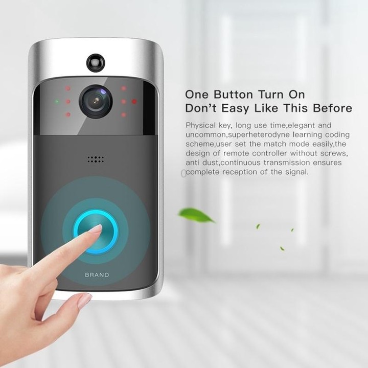 M3 720P Smart WIFI Ultra Low Power Video Visual Doorbell With Ding Dong Version(EU Plug)