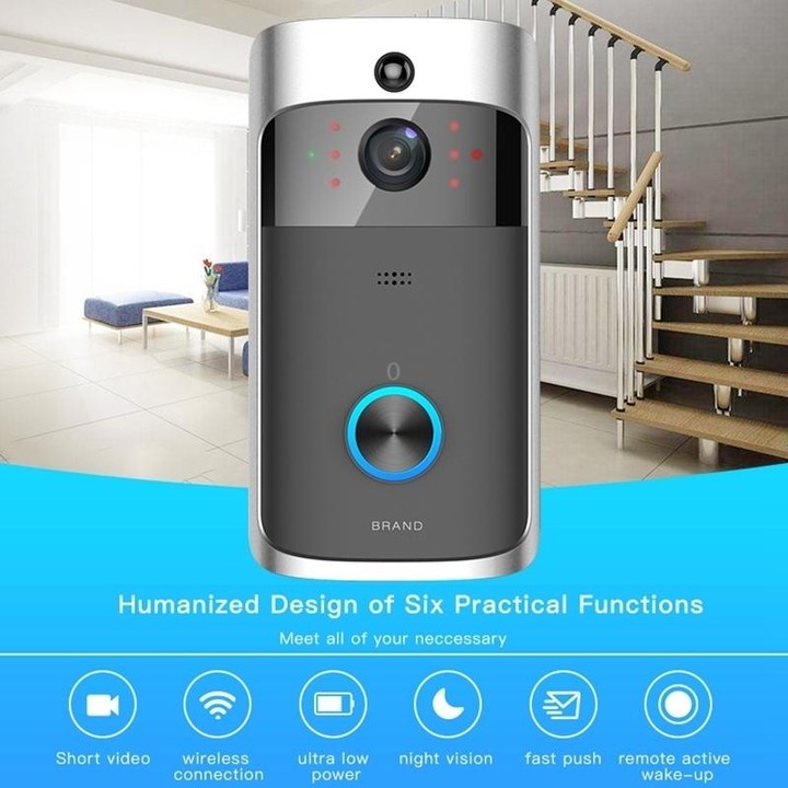 M3 720P Smart WIFI Ultra Low Power Video Visual Doorbell With Ding Dong Version(AU Plug)