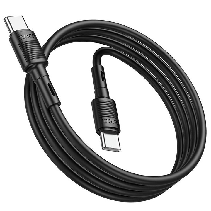 hoco X83 60W USB-C / Type-C to USB-C / Type-C Victory Charging Data Cable，Length：1m(Black)