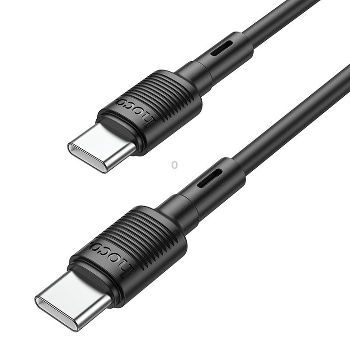 hoco X83 60W USB-C / Type-C to USB-C / Type-C Victory Charging Data Cable，Length：1m(Black)