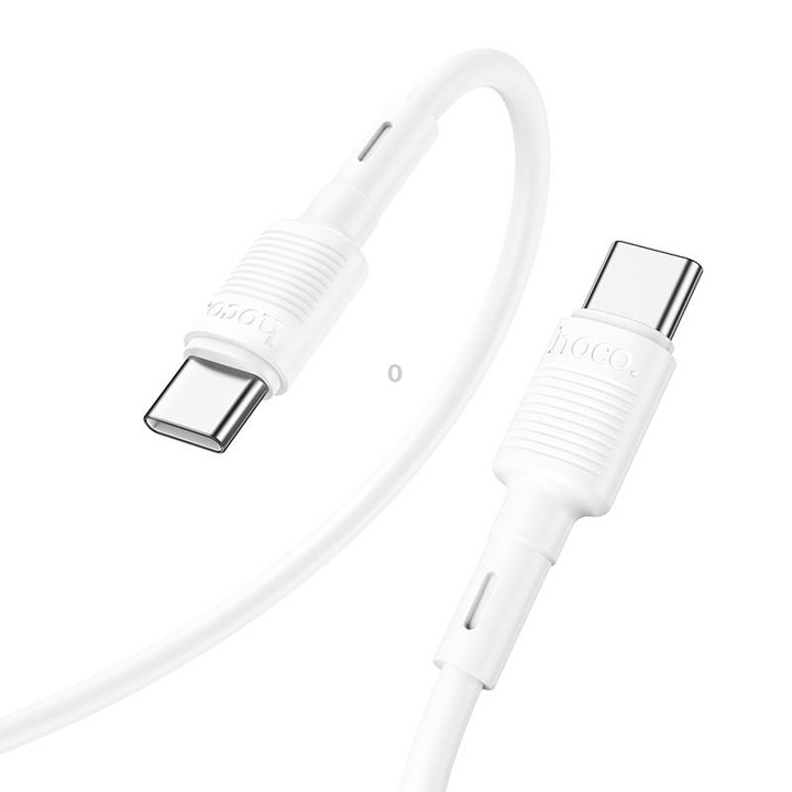 hoco X83 60W USB-C / Type-C to USB-C / Type-C Victory Charging Data Cable，Length：1m(White)