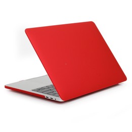 Laptop Matte Style Protective Case For MacBook Air 13.6 2025 / 2023 / 2022(Red)