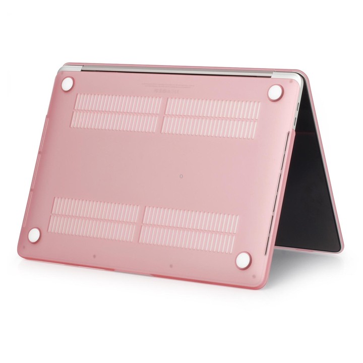 Laptop Matte Style Protective Case For MacBook Air 13.6 2025 / 2023 / 2022(Pink)