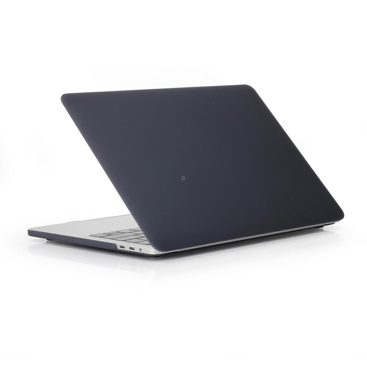 Laptop Matte Style Protective Case For MacBook Air 13.6 2025 / 2023 / 2022(Black)