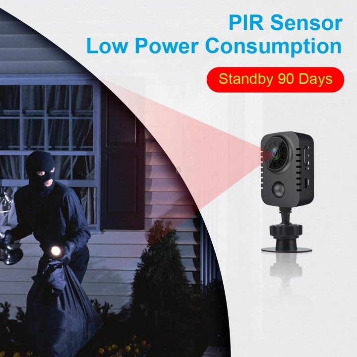 HD 1080P Infrared Night Vision Surveillance Monitor Camera(Black)