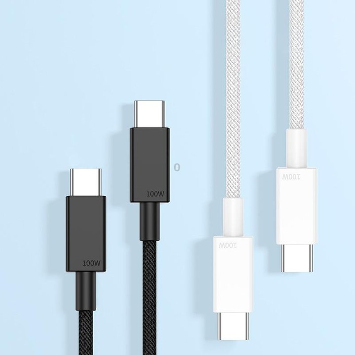 100W USB-C / Type-C to USB-C / Type-C Fast Charging Data Cable, Length:1m(Black)