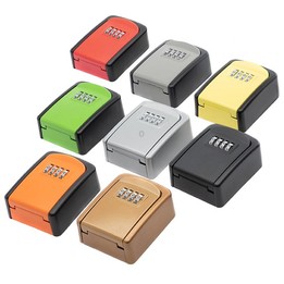 G9 4-digit Password Aluminum Alloy Key Storage Box(Silver)