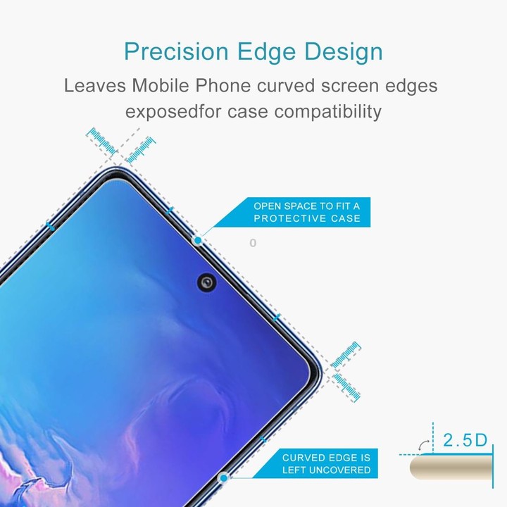 For Galaxy S10 Lite 0.26mm 9H 2.5D Explosion-proof Non-full Screen Tempered Glass Film