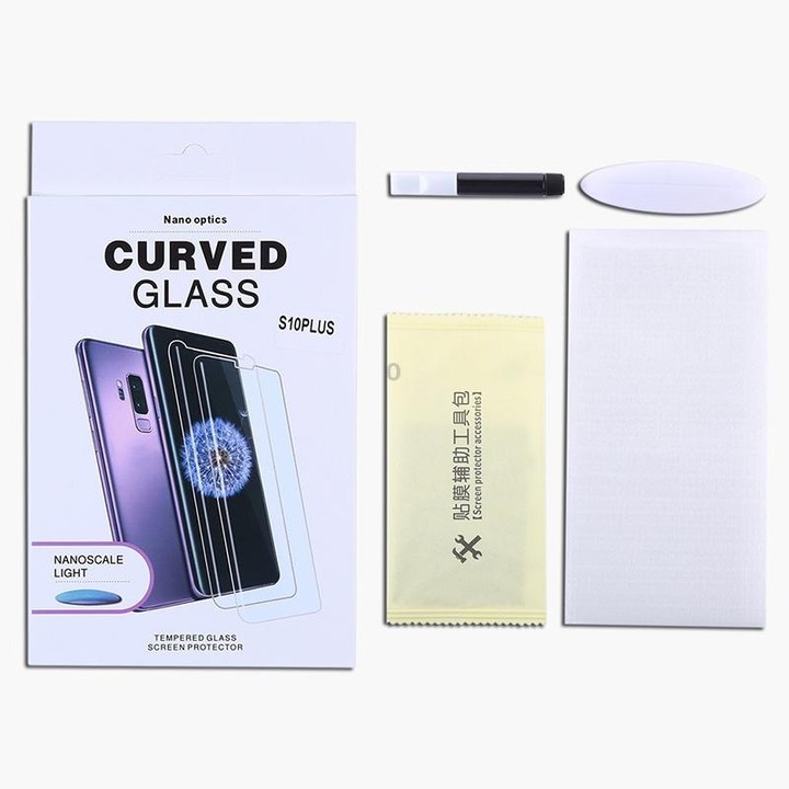 For Galaxy S20 Ultra UV Liquid Curved Full Glue Full Screen Tempered Glass Film