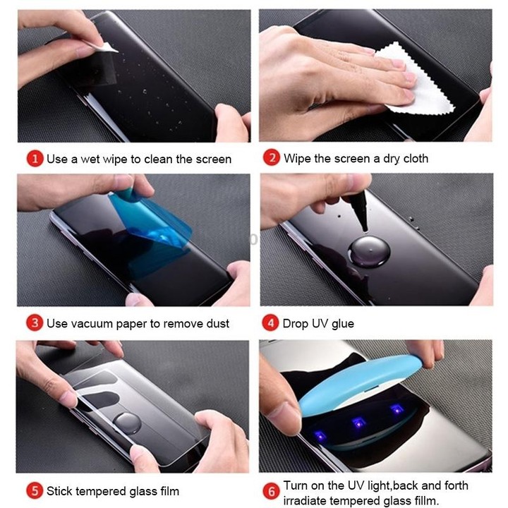 For Galaxy S20 Ultra UV Liquid Curved Full Glue Full Screen Tempered Glass Film