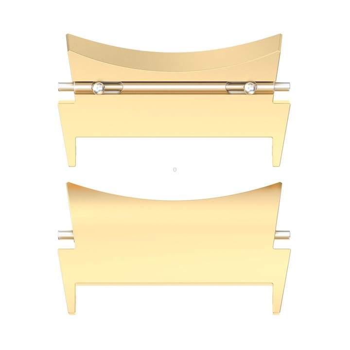 For Samsung Galaxy Watch 5 / Watch 5 Pro / Watch 4 / Watch 4 Classic 1 Pair Universal Metal Watch Band Connectors(Gold)