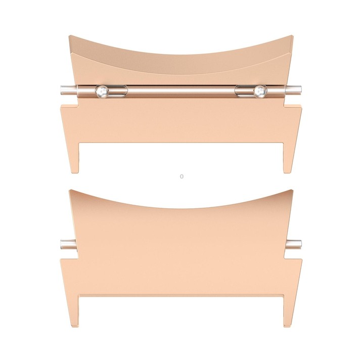 For Samsung Galaxy Watch 5 / Watch 5 Pro / Watch 4 / Watch 4 Classic 1 Pair Universal Metal Watch Band Connectors(Rose Gold)