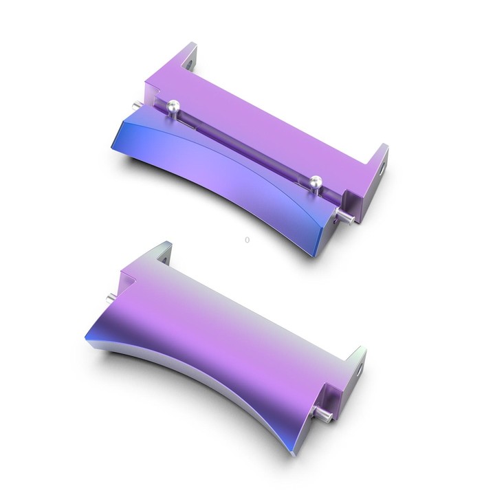 For Samsung Galaxy Watch 5 / Watch 5 Pro / Watch 4 / Watch 4 Classic 1 Pair Universal Metal Watch Band Connectors(Colorful)