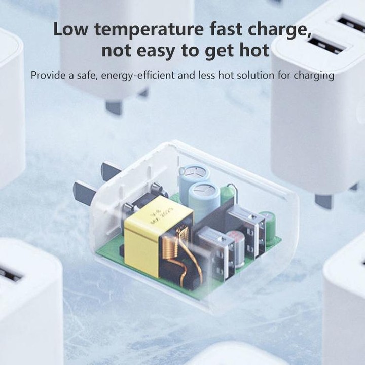 REMAX Jane Series RP-U35 2.1A Dual USB Port Charger, Specification:CN Plug(White)