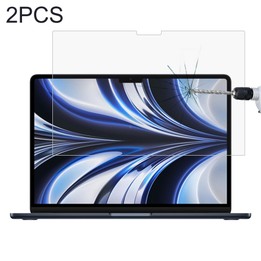 2 PCS 9H Explosion-proof Tempered Glass Film For MacBook Air 13.6 inch A2681 2022 / Air 13.6 M5 2026