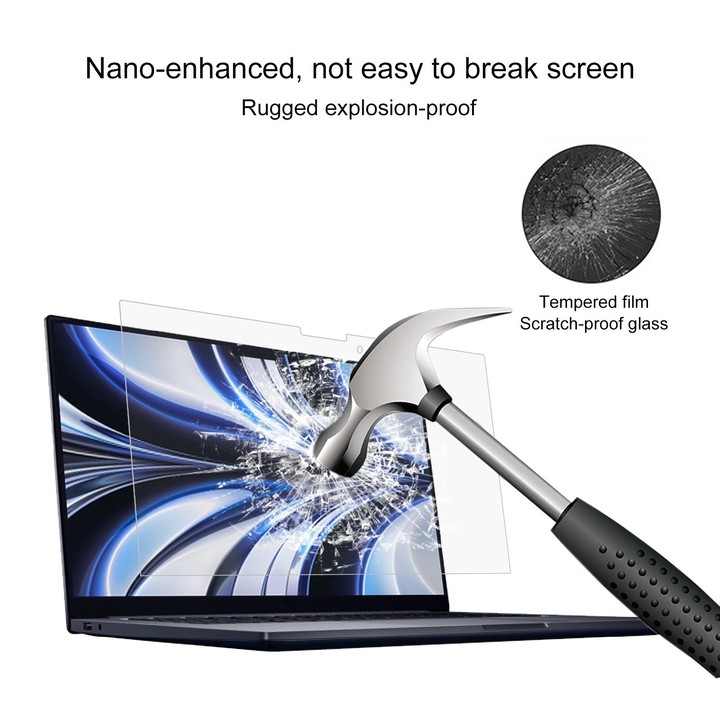 25 PCS 9H Explosion-proof Tempered Glass Film For MacBook Air 13.6 inch A2681 2022 / Air 13.6 M5 2026, No Retail Package