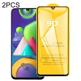 For Galaxy M21 25 PCS 9D Full Glue Full Screen Tempered Glass Film