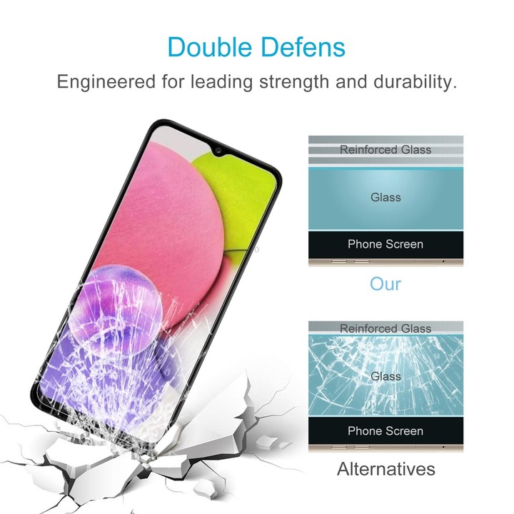 50 PCS 0.26mm 9H 2.5D Tempered Glass Film For Samsung Galaxy A04s / A04 / A04e / M04 / F04