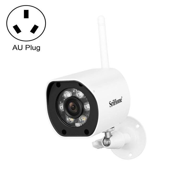 SriHome SH034 5.0MP Mini Dual 2.4 / 5G WiFi Outdoor IP66Waterproof Video Surveillance Color Night Vision Security CCTV Cam, Plug
