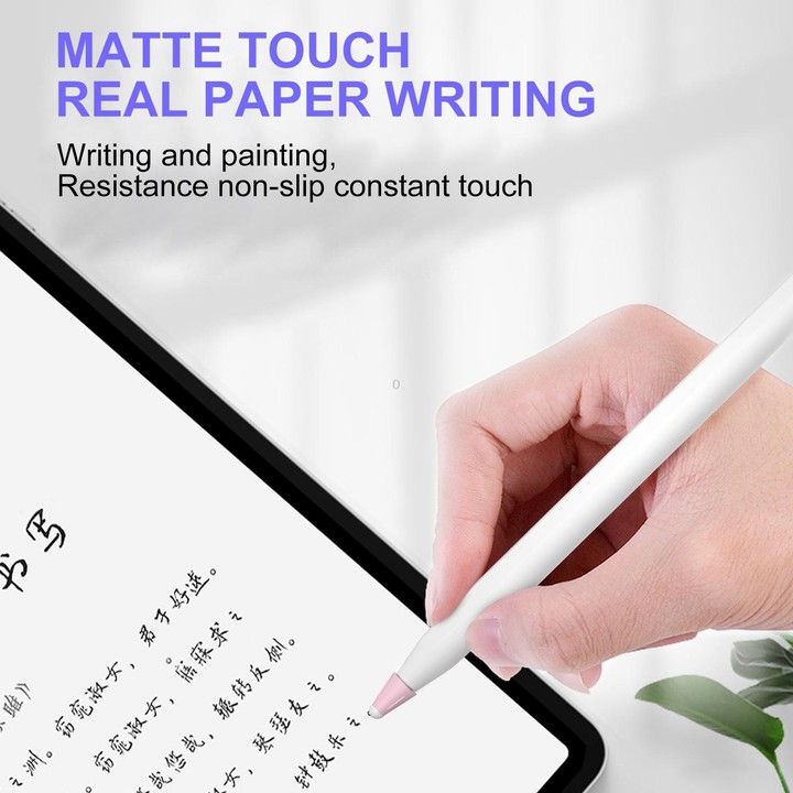 8 PCS / Set Fiber Texture Nib Protector For Apple Pencil(Pink)