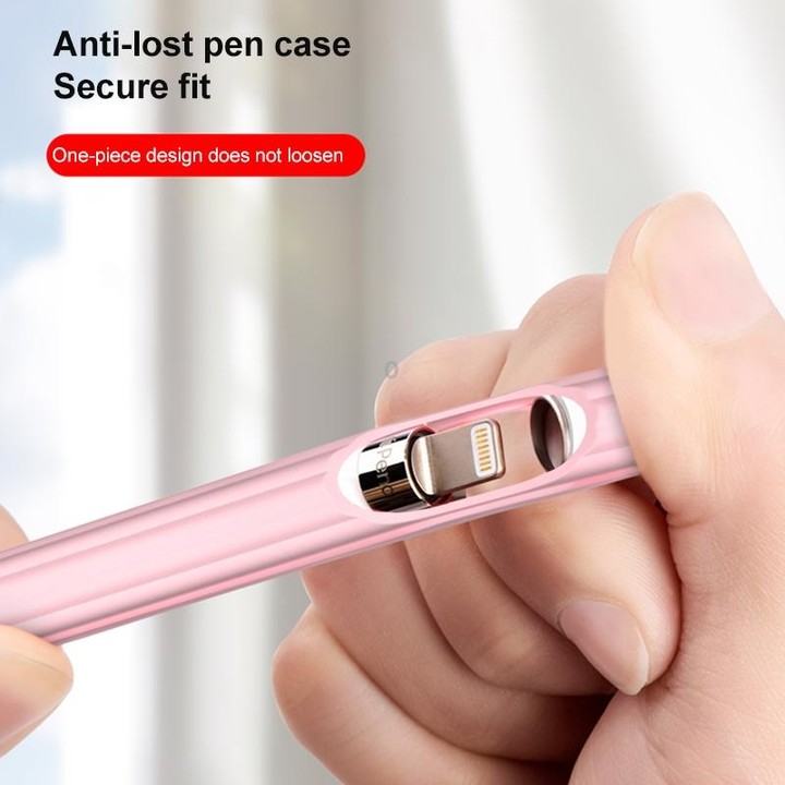 3 in 1 Striped Liquid Silicone Stylus Case with Two Tip Caps For Apple Pencil 2(Midnight Blue)