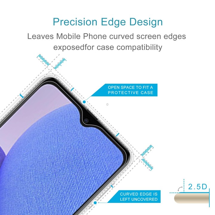 For Samsung Galaxy A23e 50 PCS 0.26mm 9H 2.5D Tempered Glass Film