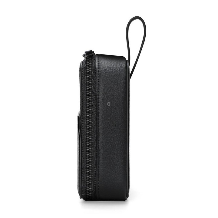 Multifunction Watch Strap Data Cable Slots Storage Bag(Black)