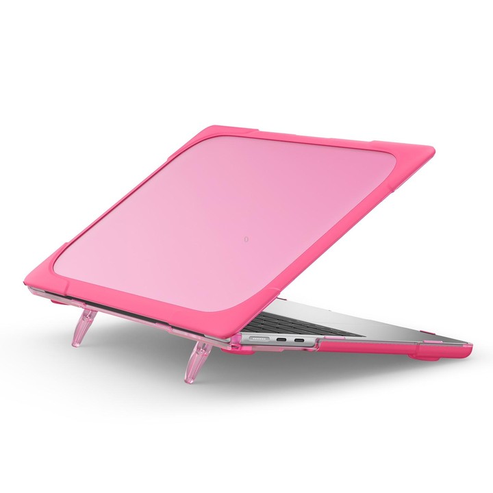 For MacBook Air 13.6 inch A2681 2022 / M3 2024 A3113 / M4 2025 A3240 TPU + PC Two-color Anti-fall Laptop Protective Case(Rose Re