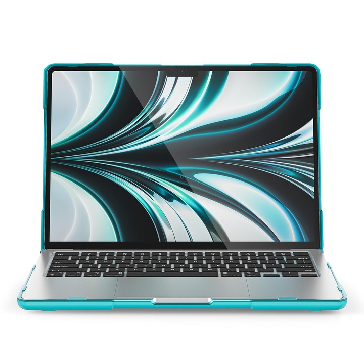 For MacBook Air 13.6 inch A2681 2022 / M3 2024 A3113 / M4 2025 A3240 TPU + PC Two-color Anti-fall Laptop Protective Case(Light B