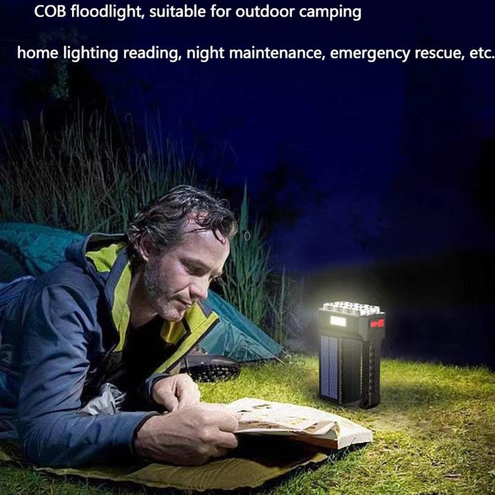 USB Charging Super Bright Waterproof 8 LED Camping Flashlight Lamp