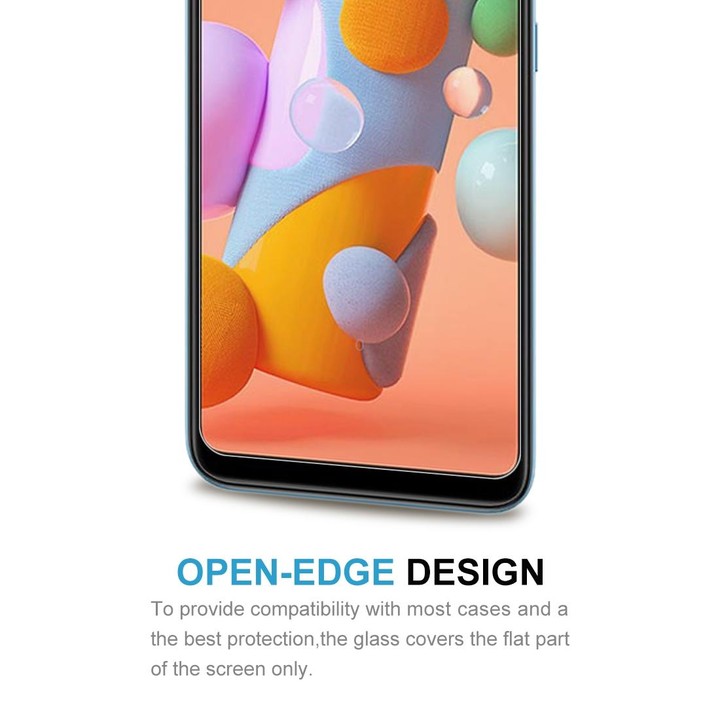 For Galaxy A11 / M11 0.26mm 9H Surface Hardness 2.5D Explosion-proof Tempered Glass Half Screen Film