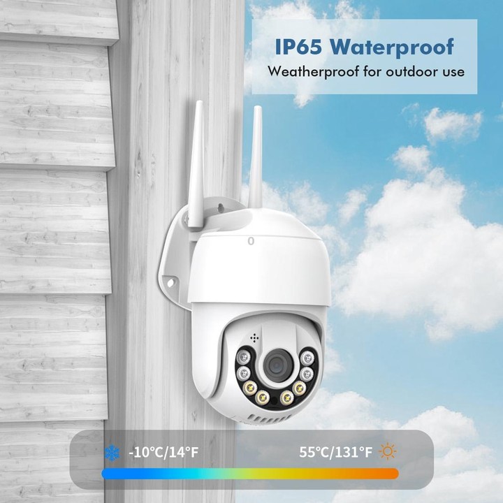 QX59 1920 x 1080P HD 2MP Wireless WiFi Smart Surveillance Camera Support Night Vision & Motion Detection & Two-way Audio & TF Ca