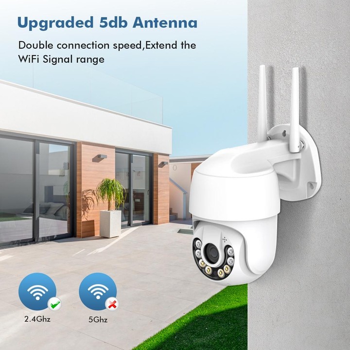 QX59 1920 x 1080P HD 2MP Wireless WiFi Smart Surveillance Camera Support Night Vision & Motion Detection & Two-way Audio & TF Ca