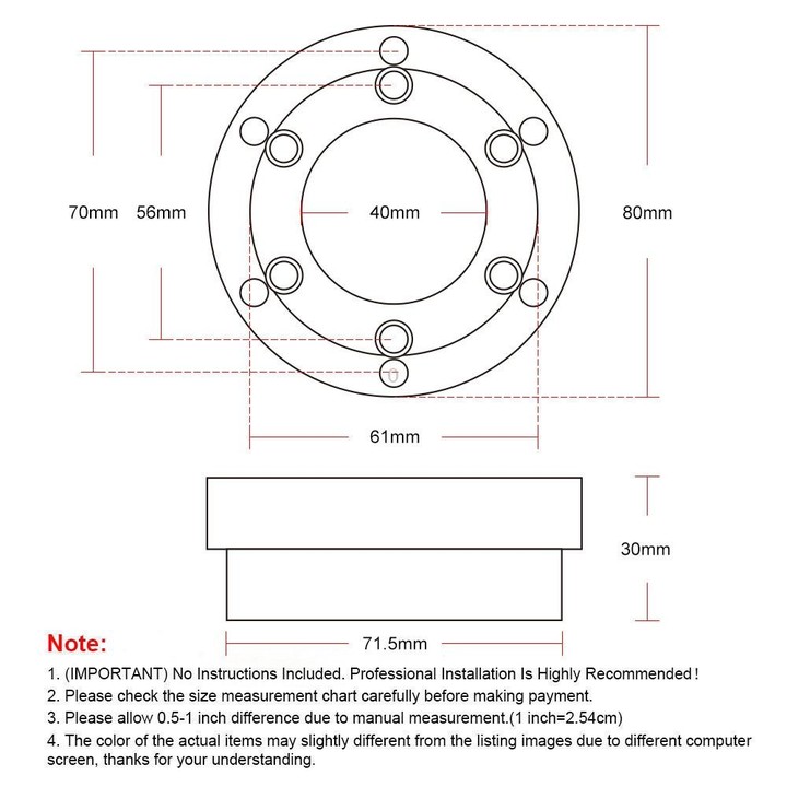 For Logitech G29 G920 G923 70mm Gaming Steering Wheel Adapter(Silver)