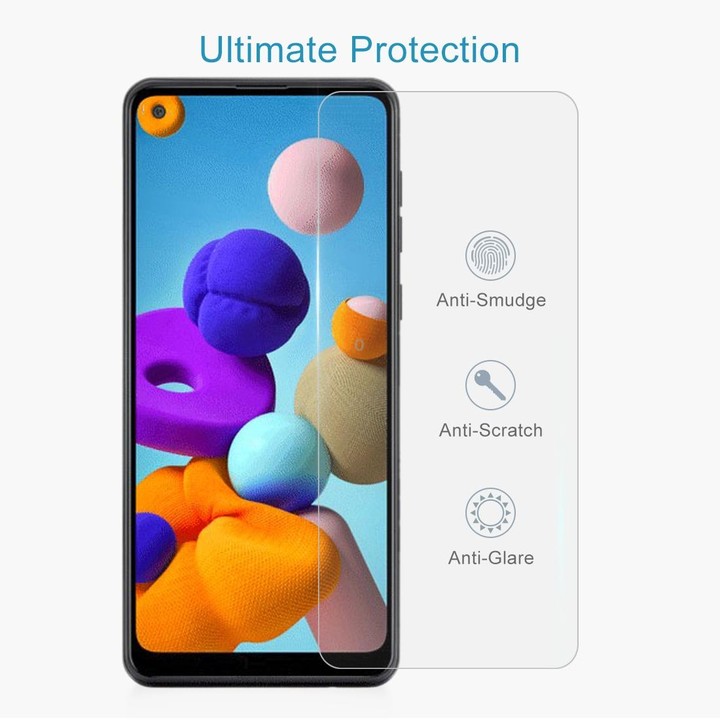 For Galaxy A21 10 PCS 0.26mm 9H Surface Hardness 2.5D Explosion-proof Tempered Glass Non-full Screen Film
