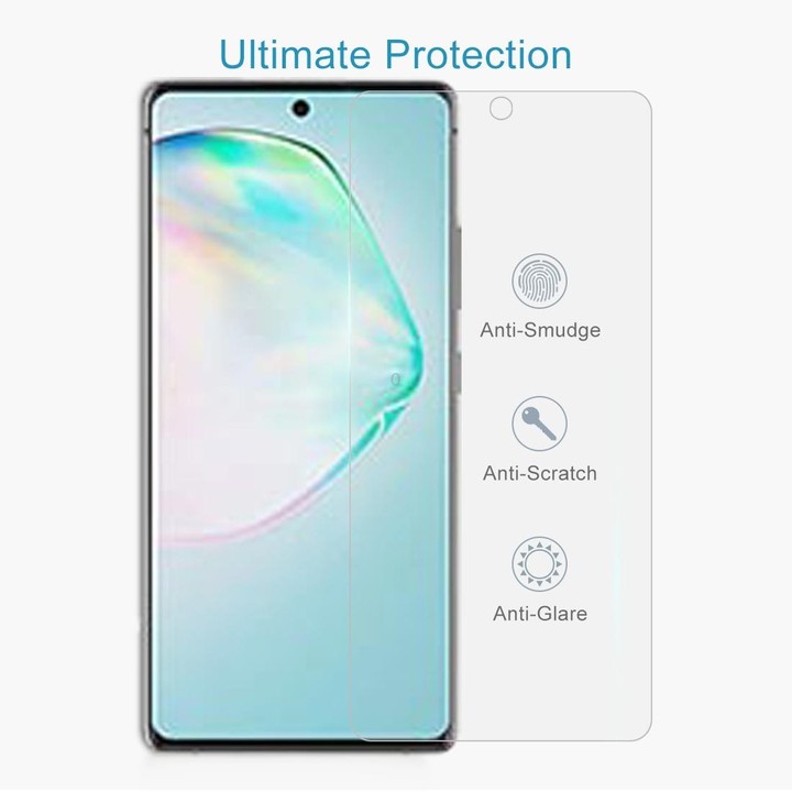 For Galaxy A91 10 PCS 0.26mm 9H Surface Hardness 2.5D Explosion-proof Tempered Glass Non-full Screen Film